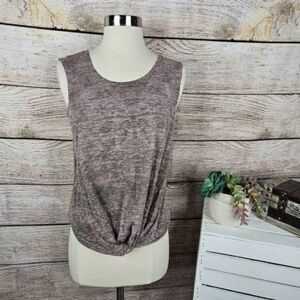 Siva 70 Seventy Women's Sleeveless Tank Top Workout Knot Front‎ Pink Size Small